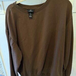 H&M Men's Chocolate Crewneck Sweater
